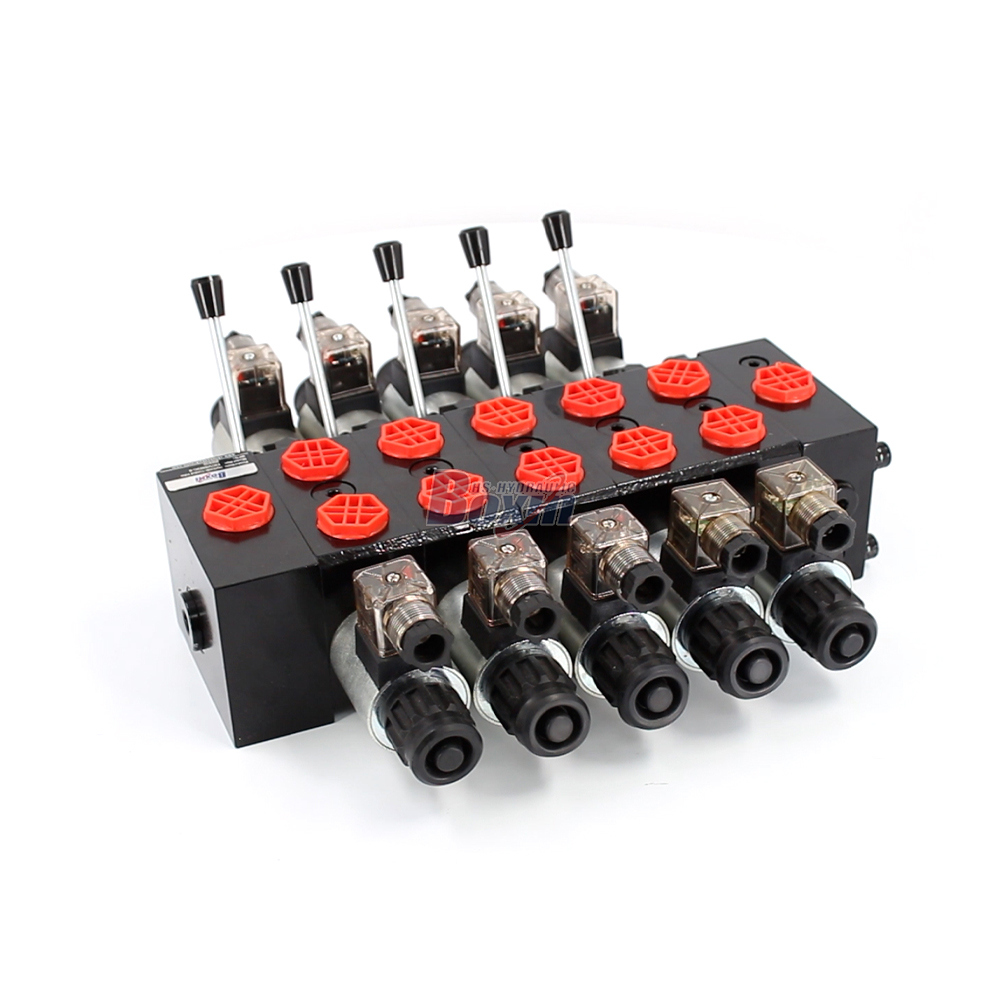 DCV58 Solenoid ve Manuel 5 Makara Kesitsel Yönsel Valf image
