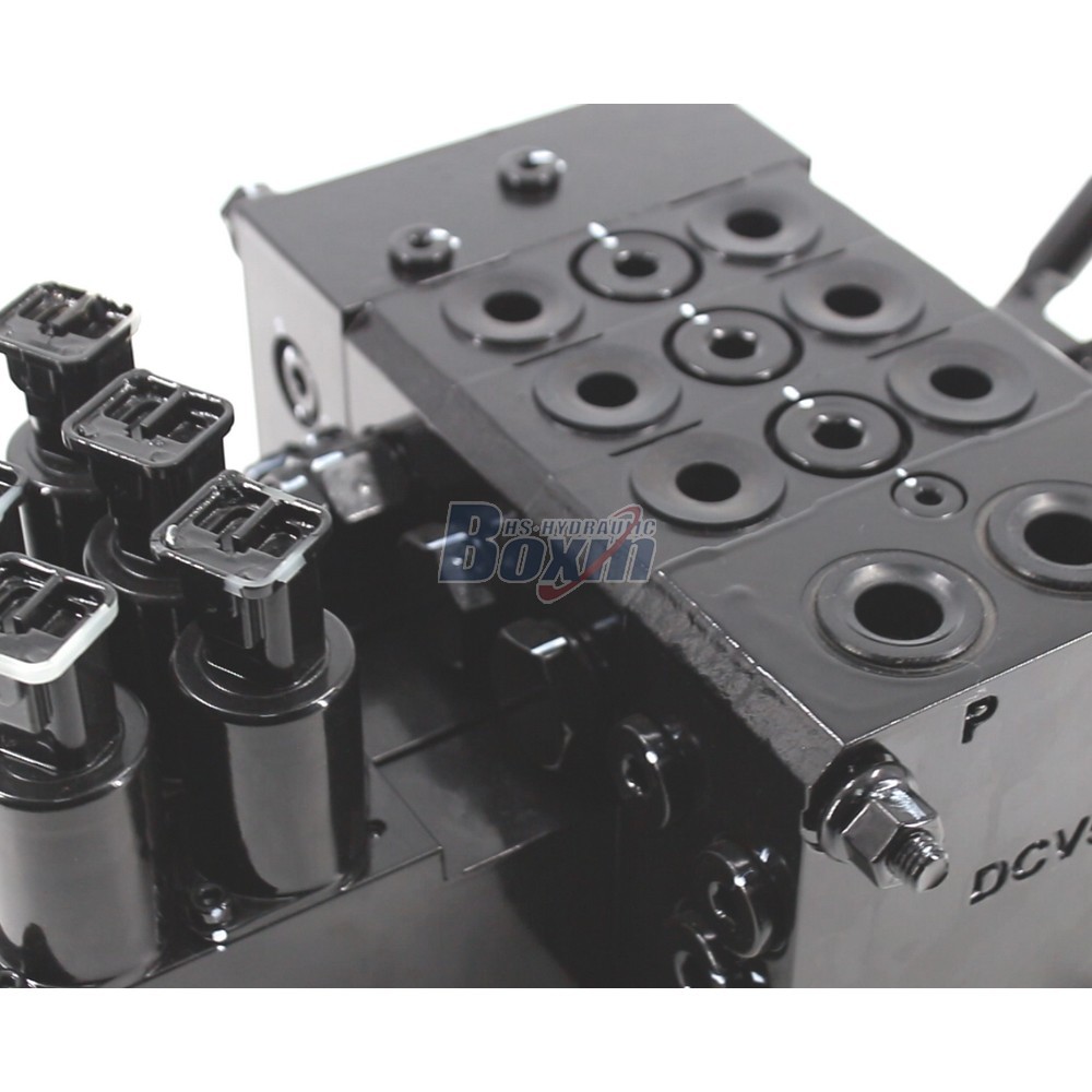 DCV55 Electro-hydraulic 3 Spool Sectional Directional Valve for Mobile Equipment detail image