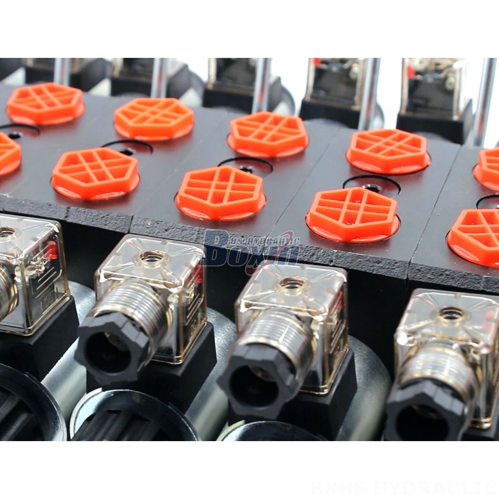 DCV58 Solenoid 9 Spool Sectional Directional Valve | Solenoid Directional Valve detail image