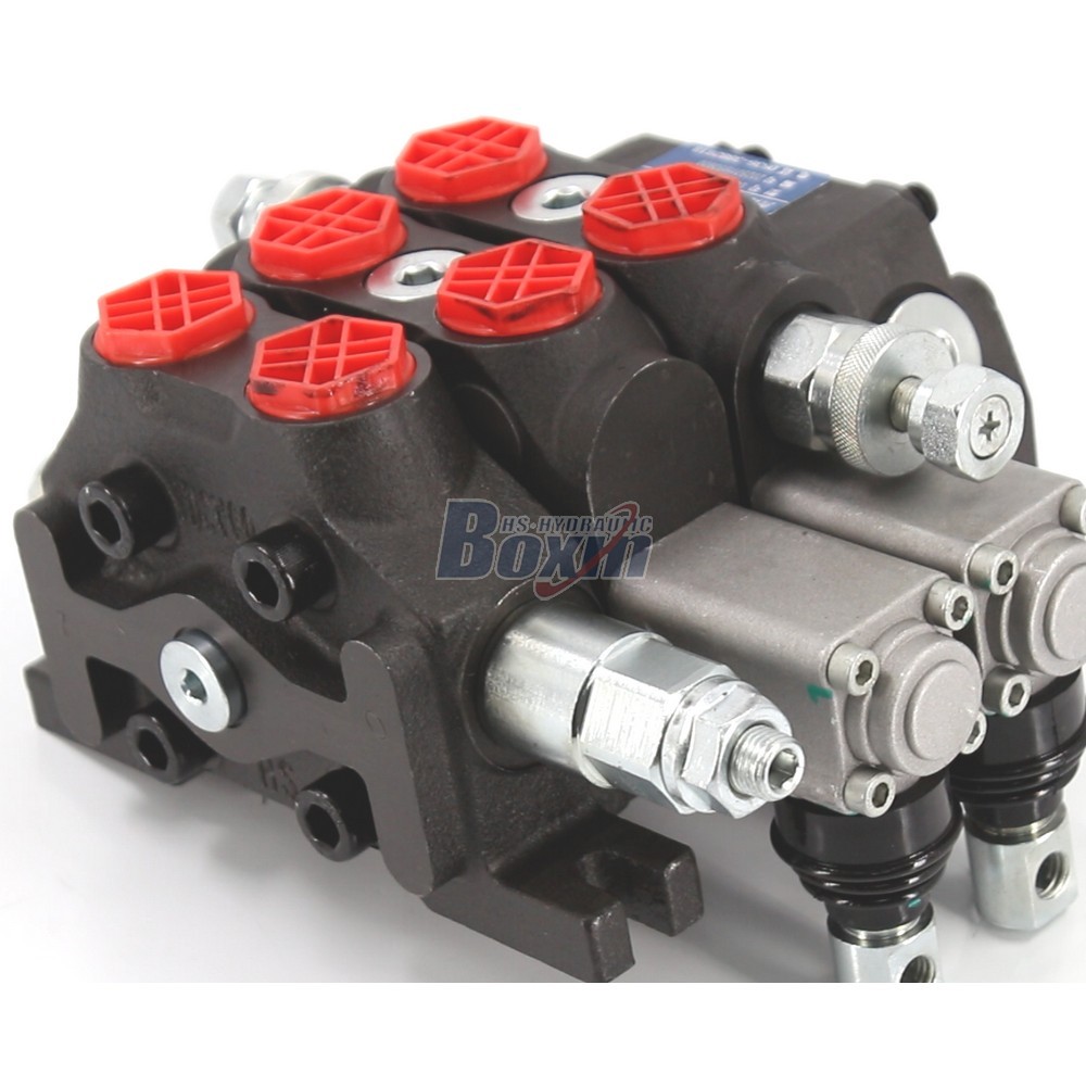 DCV60-FZJ Series Hydraulic Directional Control Valve 2 Spool Sectional Valve detail image