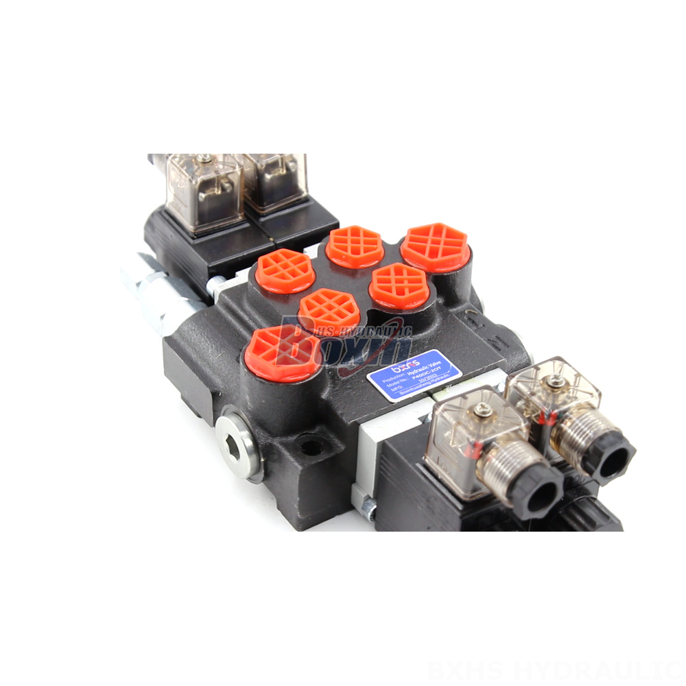 Customized P40 Solenoid 2 Spool Monoblock Directional Valves detail image