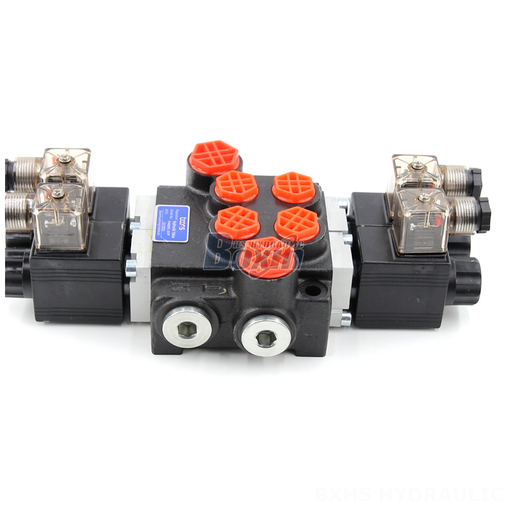 High-Performance P40 Solenoid 2 Spool Monoblock Directional Valves detail image