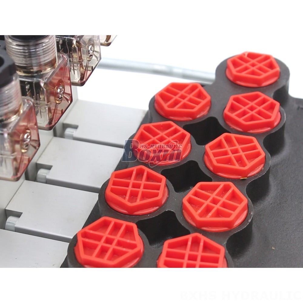 P80 Electro-hydraulic 4 Spool Monoblock Valve: OEM & ODM Services Available detail image