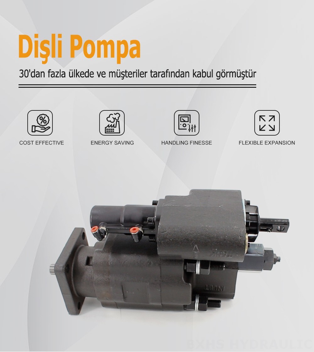 C102 112 cc/dev Hidrolik Dişli Pompa