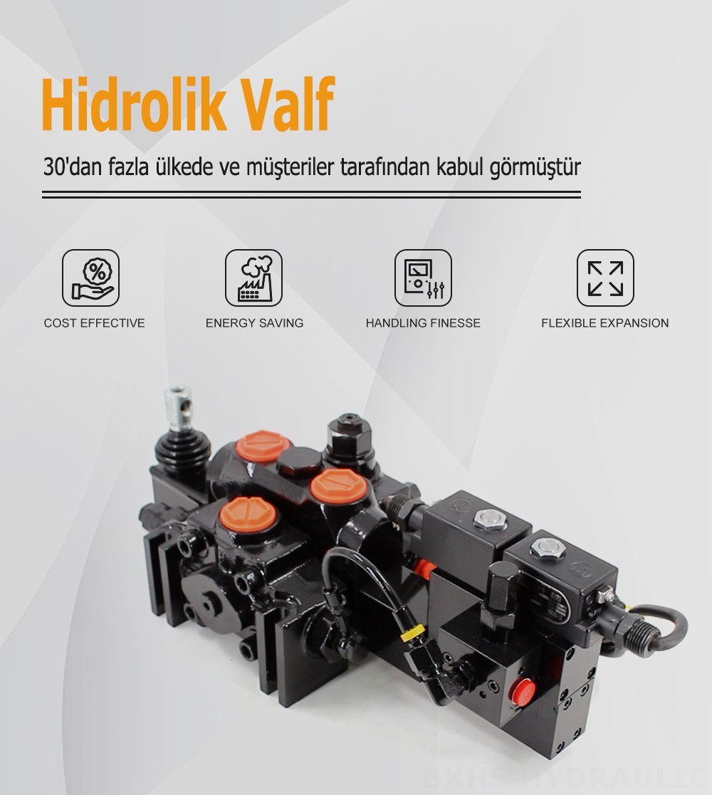 DCV200-FB Elektrohidrolik 1 Makara Kesitsel Yönsel Valf