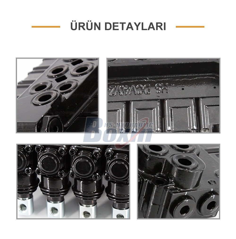 Customized OEM/ODM DCV40Z-FZJ Manual 5 Spool Outrigger Control Valve with Private Label Options
