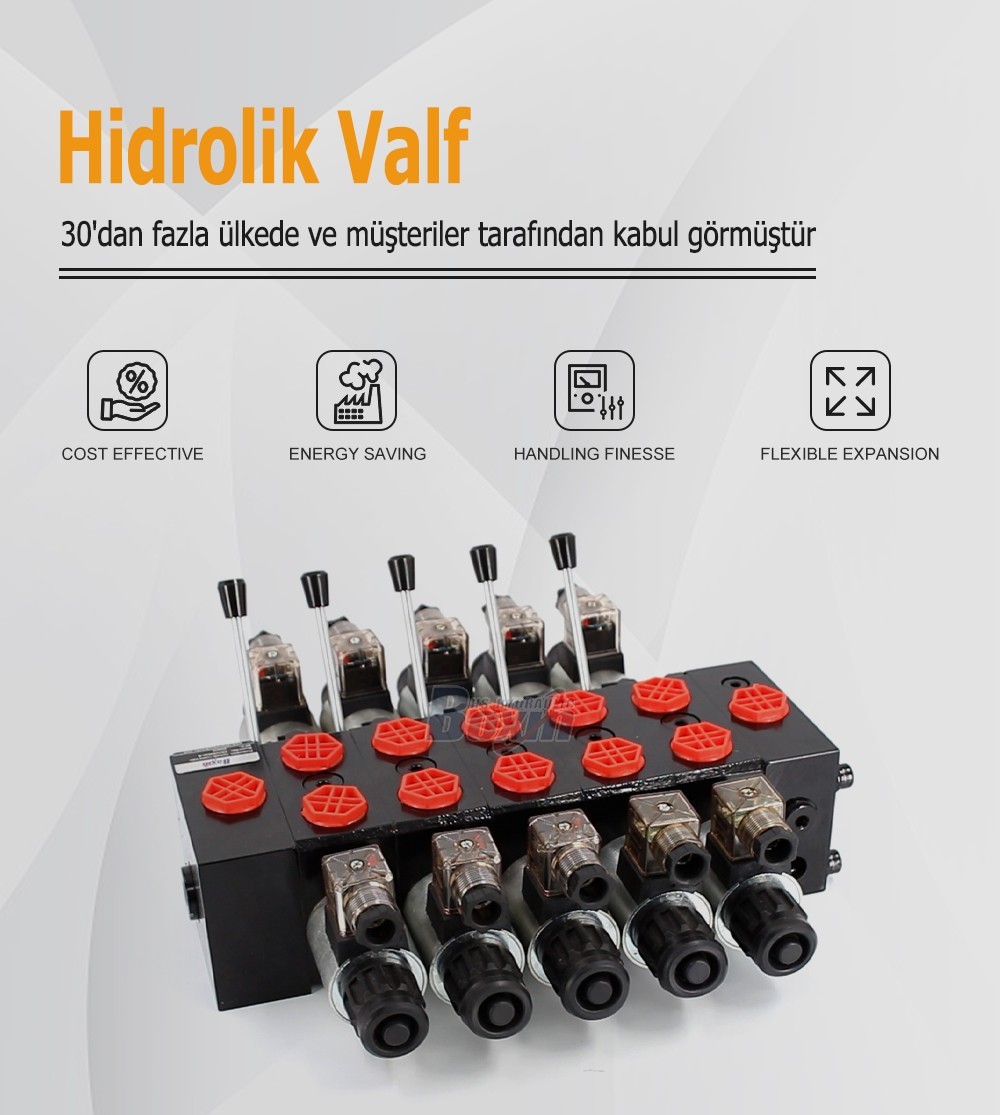 DCV58 Manual and Solenoid Hydraulic Directional Valve