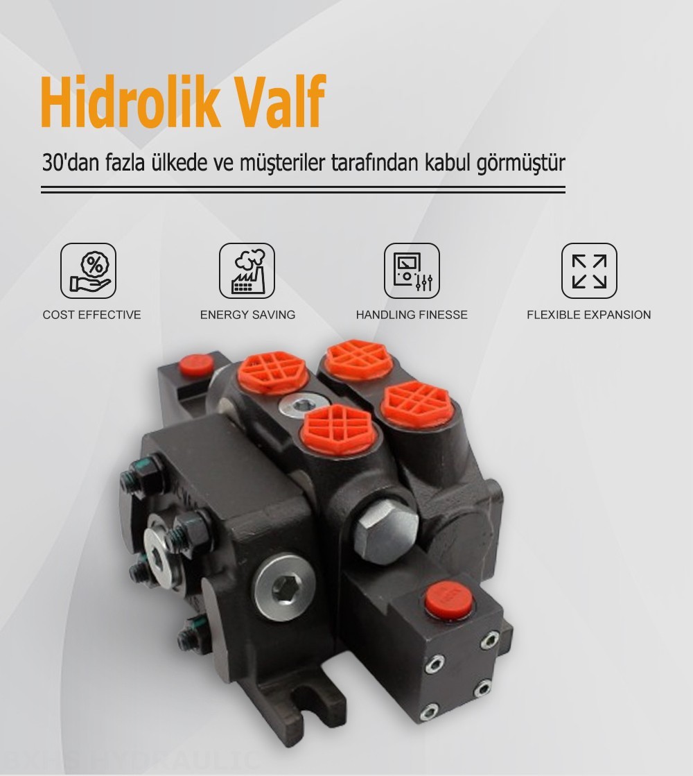 DCV60-G34 Hidrolik 1 Makara Kesitsel Yönsel Valf