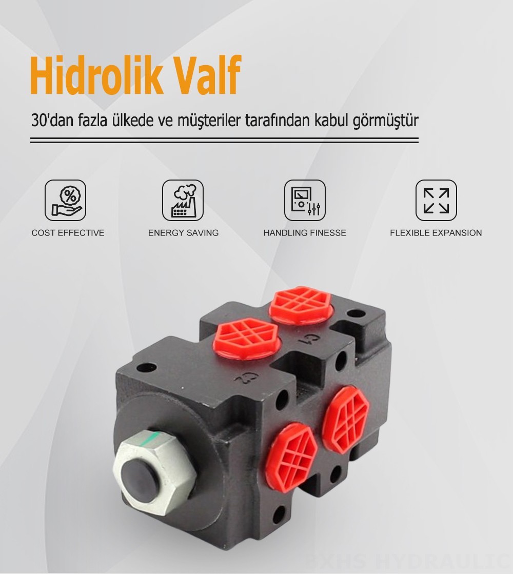 HSV9YK-1LF Hidrolik 1 Makara Debi Yönlendirici Valf
