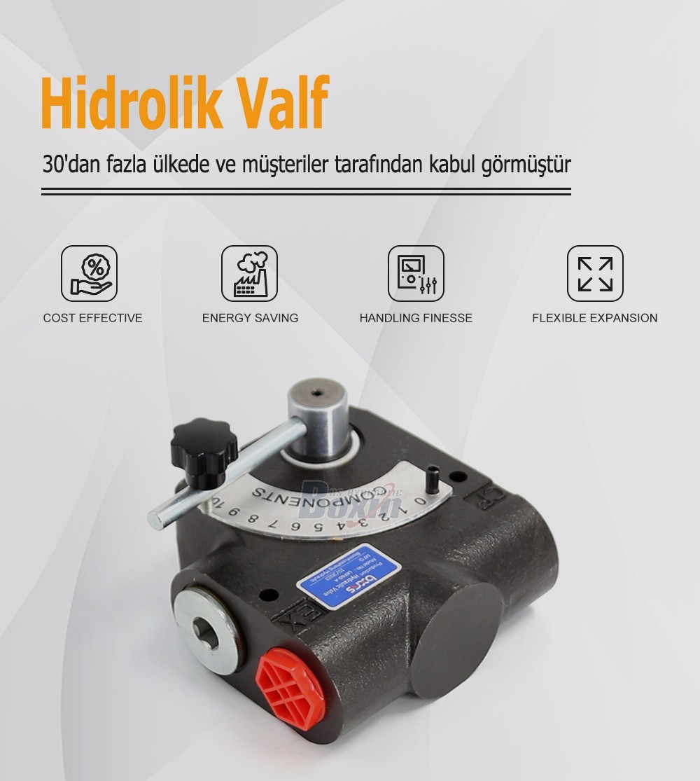 LKF60-WAQF Series Hydraulic Control Valve Single Spool Adjustable Flow