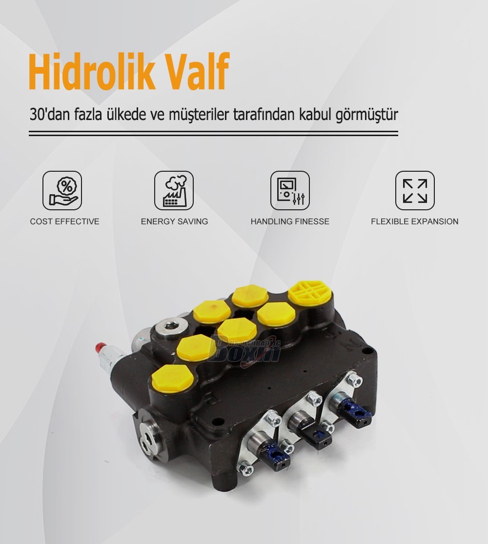 P80A-G-BT-2OT Series 3 Spool Monoblock Valve for Mobile Hydraulics