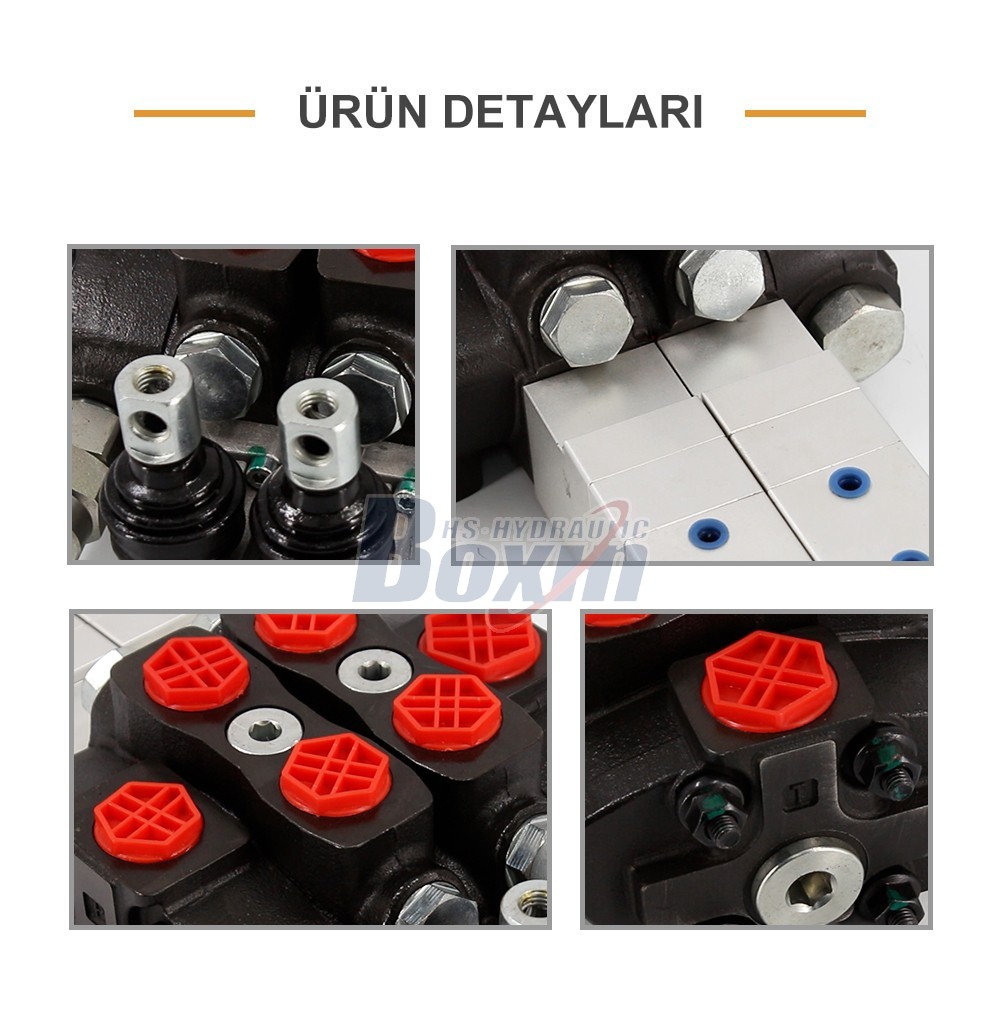 Professional Production SD8 Pneumatic 2 Spool Sectional Control Valve