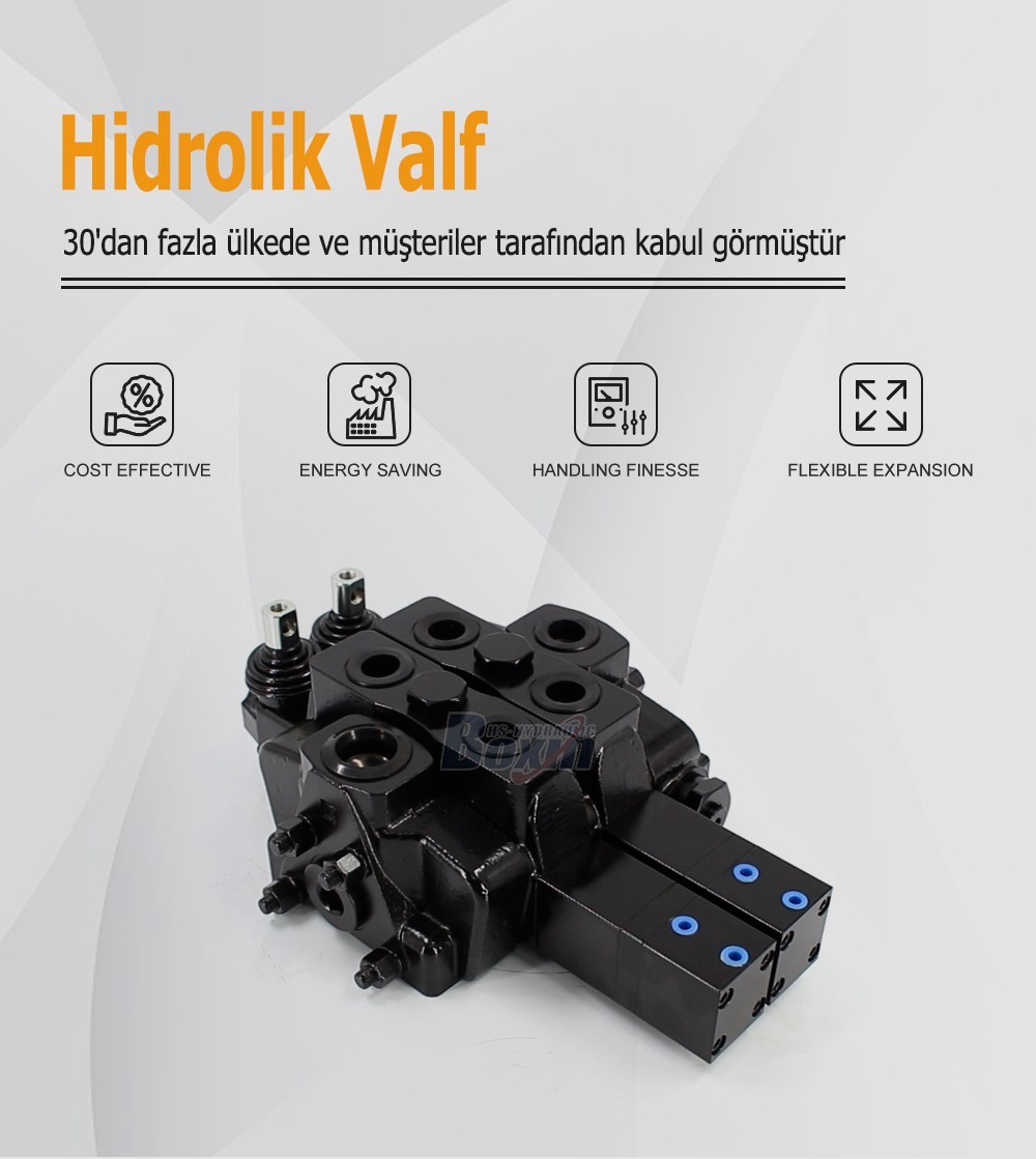 Reliable SDS180Q Pneumatic Manual 2 Spool Valve for Construction Machinery