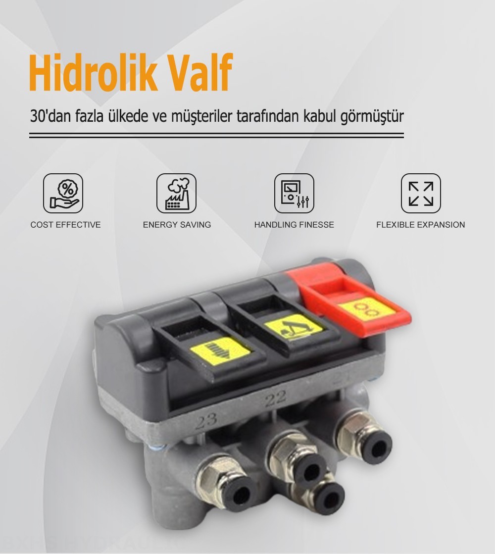 TC-4-TFLF Pnömatik 1 Makara Hidrolik Kontrol Vanası