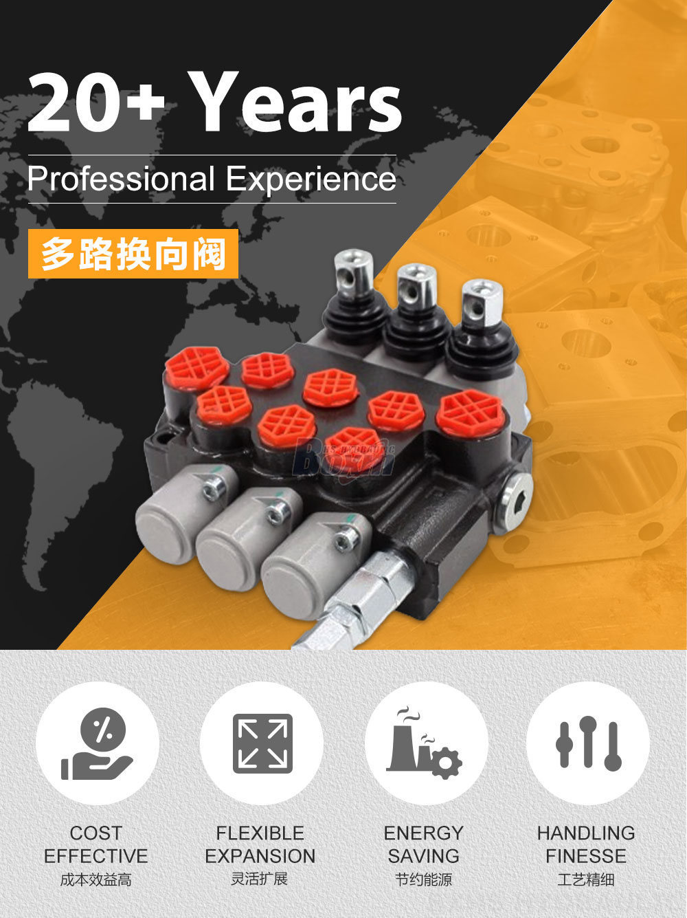 Bespoke Hydraulic Solutions: Customizable P40-G38-G12-OT-OT-OT Directional Valves