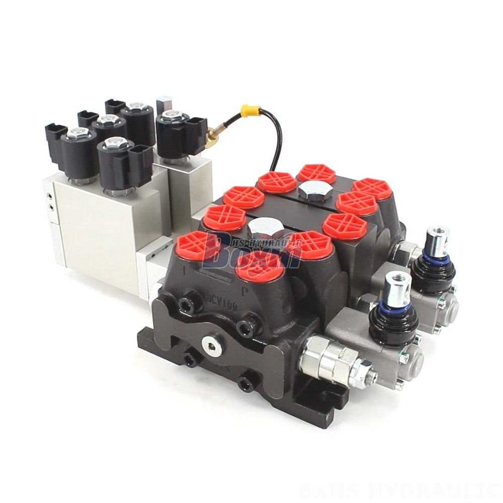 Electro-Hydraulic 3 Spool Sectional Directional Valve DCV100-OT-J-OT cover photo