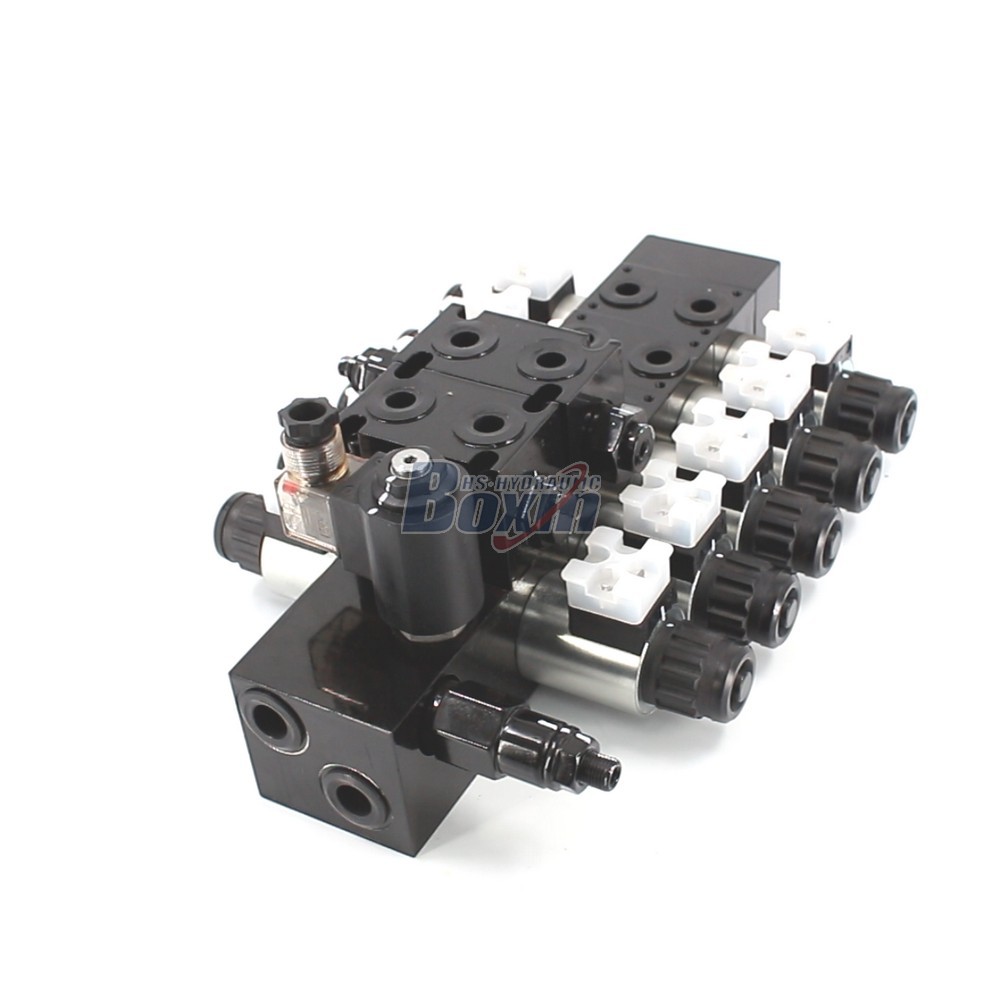 Hydraulic Valve Manufacturer Providing DCV56-H 5 Spool Solenoid Sectional Valves cover photo