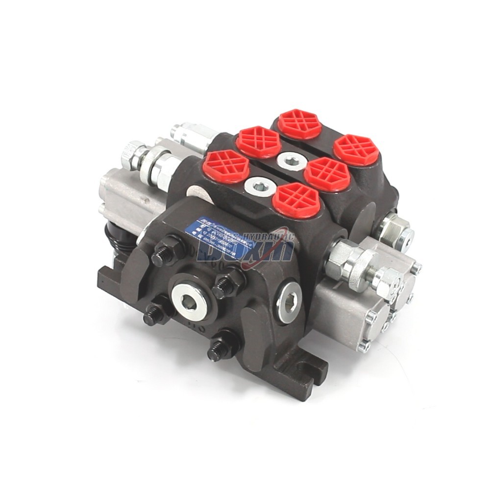 DCV60-FZJ Series Hydraulic Directional Control Valve 2 Spool Sectional Valve cover photo