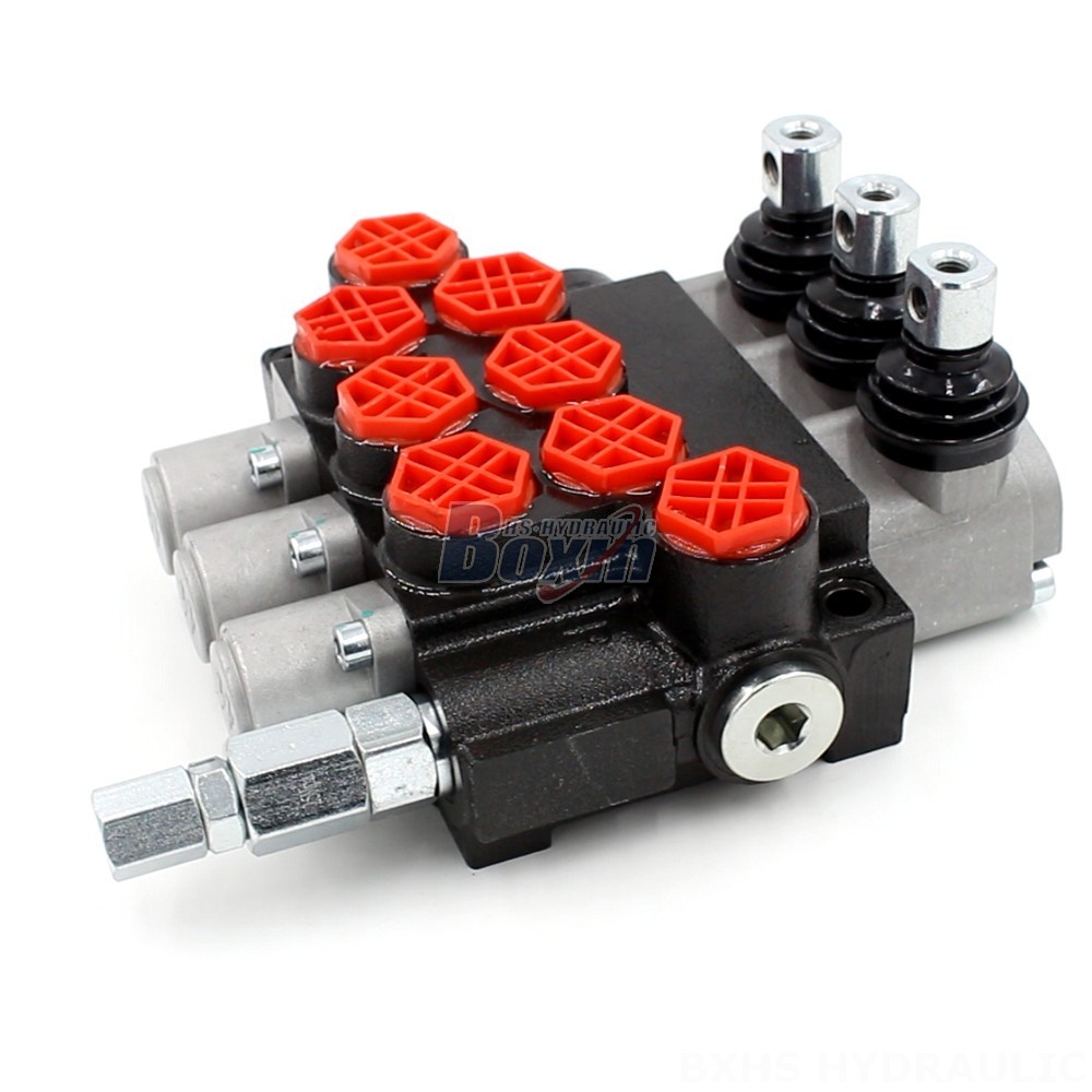 P40-G12-OT Manual 3 Spool Monoblock Directional Valve | Hydraulic Product main image