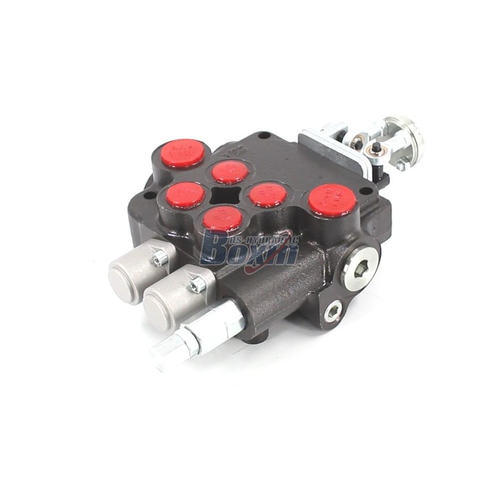 P80-U1-J2OT Joystick 2 Spool Monoblock Directional Valve for Hydraulic Systems main image
