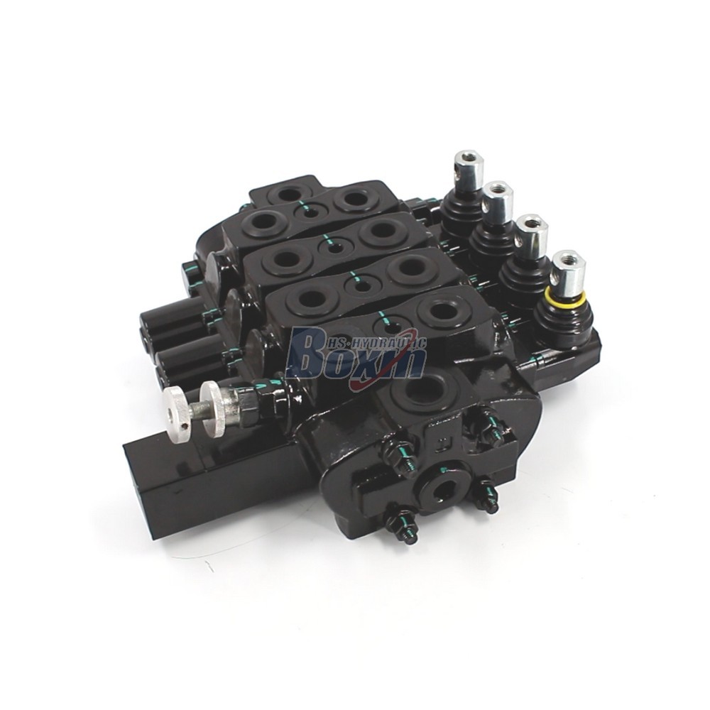 Factory Wholesale SD8-OTAMW Manual 4 Spool Sectional Directional Valve cover photo