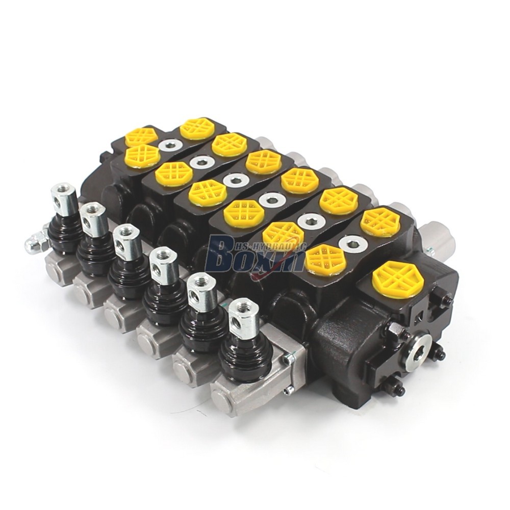 OEM and ODM Services for SD8 Manual 6 Spool Sectional Directional Valve with Private Labeling main image