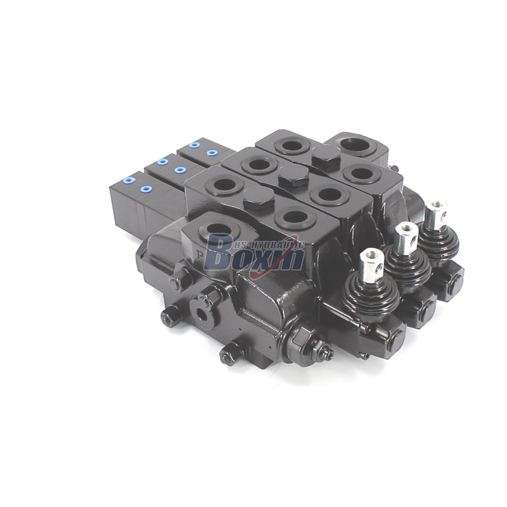 Manufacturer Price SDS180Q Pneumatic Manual 3 Spool Sectional Hydraulic Valve main image