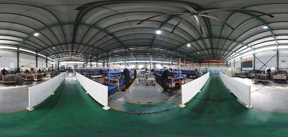 Boxinhuasheng Hydraulic Fabrikası'nın 360° panoramik görünümü
